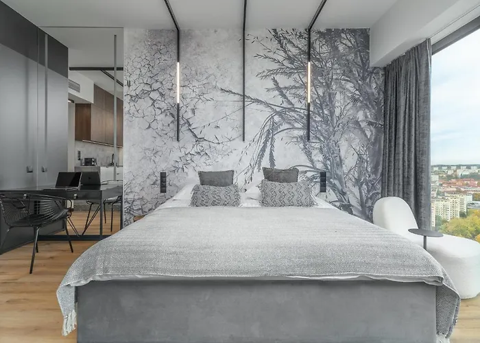 Comfy 20th Floor Hanza Tower - Sauna & Pool * 슈체친