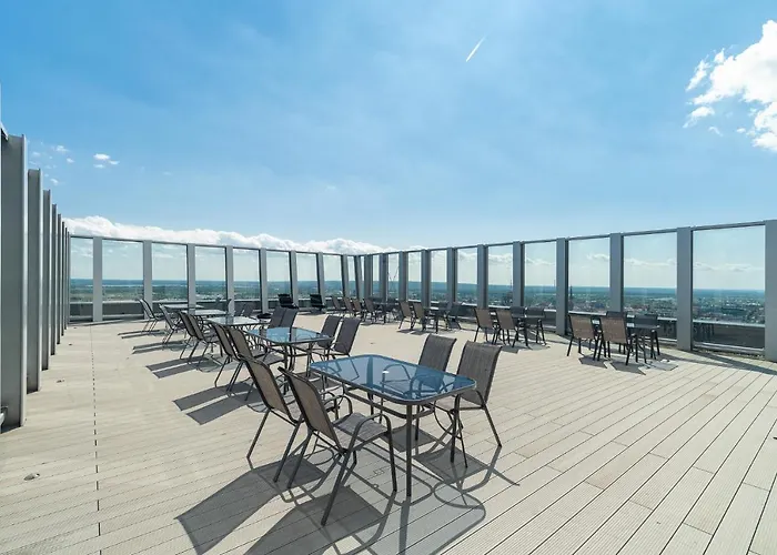 아파트 Comfy 20th Floor Hanza Tower - Sauna & Pool